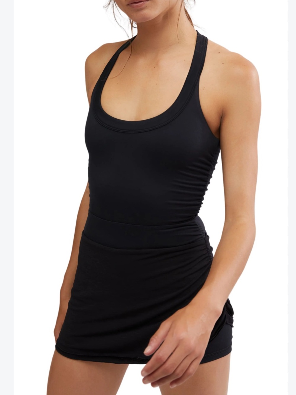 •Free People Movement• black little bit of love shortsie tennis dress